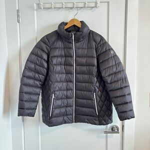 Michael Kors Packable Puffer Jacket Black Size 1X NWOT
